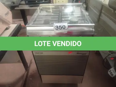 LOTE 350 - 01 FOGÃO 04 BOCAS MARCA BRASTEMP. (NO ESTADO) ATENÇÃO! FAZER A VISITAÇÃO ANTES DE ARREMATAR, NÃO SABEMOS SE FUNCIONA. LEILÃO NÃO TEM GARANTIA E NEM DEVOLUÇÃO, SUJEITO A POSSÍVEIS AVARIAS VISÍVEIS/OCULTAS E/OU AUSÊNCIA DE COMPONENTES.