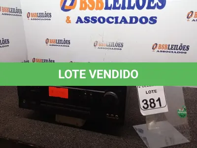 LOTE 381 - 01 RECEIVER MODELO VSXD508 MARCA PIONEER. (NO ESTADO) ATENÇÃO! FAZER A VISITAÇÃO ANTES DE ARREMATAR, NÃO SABEMOS SE FUNCIONA. LEILÃO NÃO TEM GARANTIA E NEM DEVOLUÇÃO, SUJEITO A POSSÍVEIS AVARIAS VISÍVEIS/OCULTAS E/OU AUSÊNCIA DE COMPONENTES.