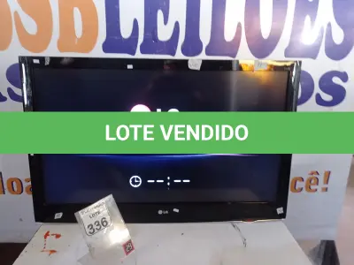 LOTE 336 - 01 TV 42” MARCA LG. (NO ESTADO) ATENÇÃO! FAZER A VISITAÇÃO ANTES DE ARREMATAR, NÃO SABEMOS SE FUNCIONA. LEILÃO NÃO TEM GARANTIA E NEM DEVOLUÇÃO, SUJEITO A POSSÍVEIS AVARIAS VISÍVEIS/OCULTAS E/OU AUSÊNCIA DE COMPONENTES.