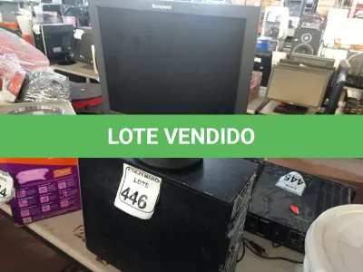 LOTE 446 - 01 CPU MARCA HP E 01 MONITOR MARCA SAMSUNG C/MOUSE. (NO ESTADO) ATENÇÃO! FAZER A VISITAÇÃO ANTES DE ARREMATAR, NÃO SABEMOS SE FUNCIONA. LEILÃO NÃO TEM GARANTIA E NEM DEVOLUÇÃO, SUJEITO A POSSÍVEIS AVARIAS VISÍVEIS/OCULTAS E/OU AUSÊNCIA DE COMPONENTES.