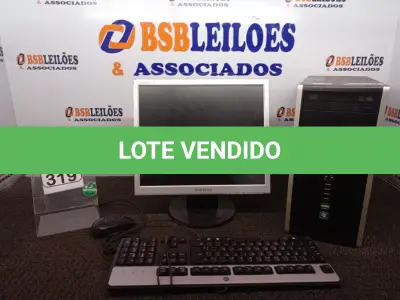 LOTE 319 - 01 CPU MARCA HP 01 MONITOR MARCA SAMSUNG C/TECLADO E MOUSE. (NO ESTADO) ATENÇÃO! FAZER A VISITAÇÃO ANTES DE ARREMATAR, NÃO SABEMOS SE FUNCIONA. LEILÃO NÃO TEM GARANTIA E NEM DEVOLUÇÃO, SUJEITO A POSSÍVEIS AVARIAS VISÍVEIS/OCULTAS E/OU AUSÊNCIA DE COMPONENTES.