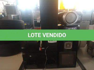LOTE 357 - 03 MICRO SYSTEM E 01 APARELHO DE SOM C/DUAS CAIXAS DE SOM MARCAS E MODELOS DIVERSOS. (NO ESTADO) ATENÇÃO! FAZER A VISITAÇÃO ANTES DE ARREMATAR, NÃO SABEMOS SE FUNCIONA. LEILÃO NÃO TEM GARANTIA E NEM DEVOLUÇÃO, SUJEITO A POSSÍVEIS AVARIAS VISÍVEIS/OCULTAS E/OU AUSÊNCIA DE COMPONENTES.