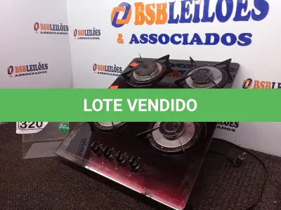 LOTE 320 - 01 FOGÃO COOKTOP 04 BOCAS MARCA FOGATT. (NO ESTADO) ATENÇÃO! FAZER A VISITAÇÃO ANTES DE ARREMATAR, NÃO SABEMOS SE FUNCIONA. LEILÃO NÃO TEM GARANTIA E NEM DEVOLUÇÃO, SUJEITO A POSSÍVEIS AVARIAS VISÍVEIS/OCULTAS E/OU AUSÊNCIA DE COMPONENTES.