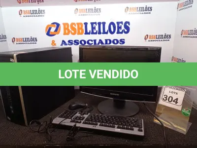 LOTE 304 - 01 CPU MARCA HP E 01 MONITOR SAMSUNG C/TECLADO E MOUSE. (NO ESTADO) ATENÇÃO! FAZER A VISITAÇÃO ANTES DE ARREMATAR, NÃO SABEMOS SE FUNCIONA. LEILÃO NÃO TEM GARANTIA E NEM DEVOLUÇÃO, SUJEITO A POSSÍVEIS AVARIAS VISÍVEIS/OCULTAS E/OU AUSÊNCIA DE COMPONENTES.