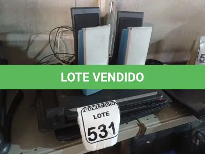 LOTE 531 - 01 LOTE C/VÁRIOS COOLERS P NOTEBOOK E 04 PARES DE CAIXAS DE SOM P/PC. (NO ESTADO) ATENÇÃO! FAZER A VISITAÇÃO ANTES DE ARREMATAR, NÃO SABEMOS SE FUNCIONA. LEILÃO NÃO TEM GARANTIA E NEM DEVOLUÇÃO, SUJEITO A POSSÍVEIS AVARIAS VISÍVEIS/OCULTAS E/OU AUSÊNCIA DE COMPONENTES.