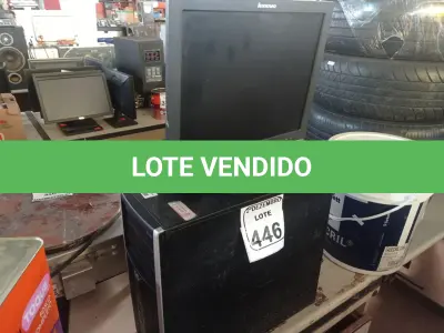 LOTE 446 - 01 CPU MARCA HP E 01 MONITOR MARCA SAMSUNG C/MOUSE. (NO ESTADO) ATENÇÃO! FAZER A VISITAÇÃO ANTES DE ARREMATAR, NÃO SABEMOS SE FUNCIONA. LEILÃO NÃO TEM GARANTIA E NEM DEVOLUÇÃO, SUJEITO A POSSÍVEIS AVARIAS VISÍVEIS/OCULTAS E/OU AUSÊNCIA DE COMPONENTES.