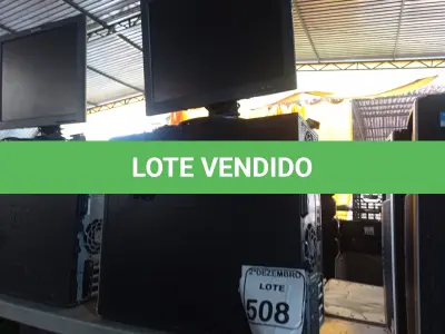 LOTE 508 - 01 CPU MARCA HP E 01 MONITOR MARCA LENOVO C/MOUSE. (NO ESTADO) ATENÇÃO! FAZER A VISITAÇÃO ANTES DE ARREMATAR, NÃO SABEMOS SE FUNCIONA. LEILÃO NÃO TEM GARANTIA E NEM DEVOLUÇÃO, SUJEITO A POSSÍVEIS AVARIAS VISÍVEIS/OCULTAS E/OU AUSÊNCIA DE COMPONENTES.
