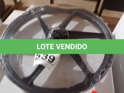 LOTE 539 - 01 RODA P/MOTO CG ARO “17 PARA QUALQUER CG (NOVO). (NO ESTADO) ATENÇÃO! FAZER A VISITAÇÃO ANTES DE ARREMATAR, NÃO SABEMOS SE FUNCIONA. LEILÃO NÃO TEM GARANTIA E NEM DEVOLUÇÃO, SUJEITO A POSSÍVEIS AVARIAS VISÍVEIS/OCULTAS E/OU AUSÊNCIA DE COMPONENTES.