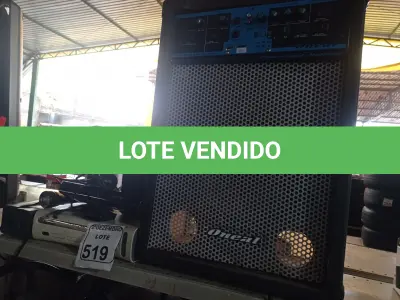 LOTE 519 - 01 SUCATA DE CAIXA DE SOM AMPLIFICADA, 01 XBOX360, 02 FONTES E MATERIAIS ELETRÔNICOS DIVERSOS. (NO ESTADO) ATENÇÃO! FAZER A VISITAÇÃO ANTES DE ARREMATAR, NÃO SABEMOS SE FUNCIONA. LEILÃO NÃO TEM GARANTIA E NEM DEVOLUÇÃO, SUJEITO A POSSÍVEIS AVARIAS VISÍVEIS/OCULTAS E/OU AUSÊNCIA DE COMPONENTES.