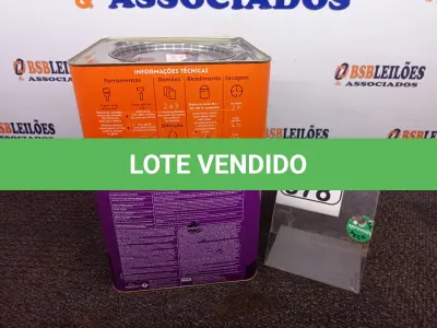 LOTE 378 - 01 LATA DE TINTA FOSCO BRANCO NEVE 18L MARCA SUVINIL. (NO ESTADO) ATENÇÃO! FAZER A VISITAÇÃO ANTES DE ARREMATAR, NÃO SABEMOS SE FUNCIONA. LEILÃO NÃO TEM GARANTIA E NEM DEVOLUÇÃO, SUJEITO A POSSÍVEIS AVARIAS VISÍVEIS/OCULTAS E/OU AUSÊNCIA DE COMPONENTES.