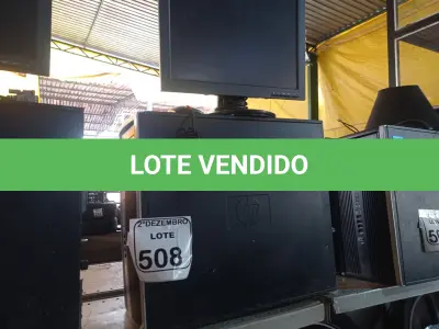 LOTE 508 - 01 CPU MARCA HP E 01 MONITOR MARCA LENOVO C/MOUSE. (NO ESTADO) ATENÇÃO! FAZER A VISITAÇÃO ANTES DE ARREMATAR, NÃO SABEMOS SE FUNCIONA. LEILÃO NÃO TEM GARANTIA E NEM DEVOLUÇÃO, SUJEITO A POSSÍVEIS AVARIAS VISÍVEIS/OCULTAS E/OU AUSÊNCIA DE COMPONENTES.