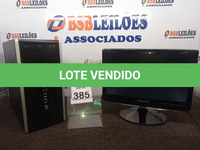LOTE 385 - 01 CPU MARCA HP E 01 MONITOR MARCA SAMSUNG C/TECLADO E MOUSE. (NO ESTADO) ATENÇÃO! FAZER A VISITAÇÃO ANTES DE ARREMATAR, NÃO SABEMOS SE FUNCIONA. LEILÃO NÃO TEM GARANTIA E NEM DEVOLUÇÃO, SUJEITO A POSSÍVEIS AVARIAS VISÍVEIS/OCULTAS E/OU AUSÊNCIA DE COMPONENTES.
