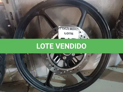 LOTE 517 - 01 RODA P/MOTO ARO “18. PARA HONDA 150 E 160 CILINDRADAS. (NO ESTADO) ATENÇÃO! FAZER A VISITAÇÃO ANTES DE ARREMATAR, NÃO SABEMOS SE FUNCIONA. LEILÃO NÃO TEM GARANTIA E NEM DEVOLUÇÃO, SUJEITO A POSSÍVEIS AVARIAS VISÍVEIS/OCULTAS E/OU AUSÊNCIA DE COMPONENTES.
