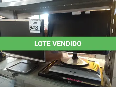 LOTE 543 - 04 MONITORES LCD MARCAS E MODELOS DIVERSOS. (NO ESTADO) ATENÇÃO! FAZER A VISITAÇÃO ANTES DE ARREMATAR, NÃO SABEMOS SE FUNCIONA. LEILÃO NÃO TEM GARANTIA E NEM DEVOLUÇÃO, SUJEITO A POSSÍVEIS AVARIAS VISÍVEIS/OCULTAS E/OU AUSÊNCIA DE COMPONENTES.