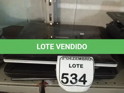 LOTE 534 - 03 NOTEBOOKS PARA RETIRADA DE PEÇAS. (NO ESTADO) ATENÇÃO! FAZER A VISITAÇÃO ANTES DE ARREMATAR, NÃO SABEMOS SE FUNCIONA. LEILÃO NÃO TEM GARANTIA E NEM DEVOLUÇÃO, SUJEITO A POSSÍVEIS AVARIAS VISÍVEIS/OCULTAS E/OU AUSÊNCIA DE COMPONENTES.