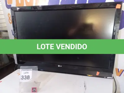 LOTE 338 - 01 TV 42” MARCA LG. (NO ESTADO) ATENÇÃO! FAZER A VISITAÇÃO ANTES DE ARREMATAR, NÃO SABEMOS SE FUNCIONA. LEILÃO NÃO TEM GARANTIA E NEM DEVOLUÇÃO, SUJEITO A POSSÍVEIS AVARIAS VISÍVEIS/OCULTAS E/OU AUSÊNCIA DE COMPONENTES.