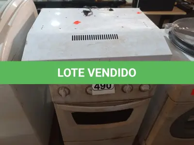 LOTE 490 - 01 FOGÃO A GÁS 04 BOCAS E 01 SUGGAR. (NO ESTADO) ATENÇÃO! FAZER A VISITAÇÃO ANTES DE ARREMATAR, NÃO SABEMOS SE FUNCIONA. LEILÃO NÃO TEM GARANTIA E NEM DEVOLUÇÃO, SUJEITO A POSSÍVEIS AVARIAS VISÍVEIS/OCULTAS E/OU AUSÊNCIA DE COMPONENTES.