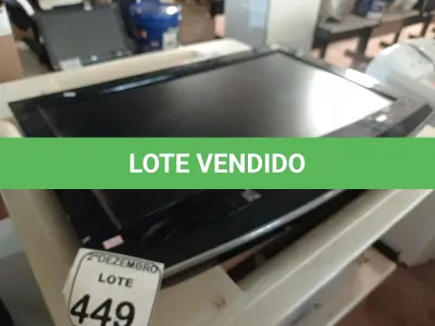 LOTE 449 - 01 TV LG 32” P/RETIRADA DE PEÇAS. (NO ESTADO) ATENÇÃO! FAZER A VISITAÇÃO ANTES DE ARREMATAR, NÃO SABEMOS SE FUNCIONA. LEILÃO NÃO TEM GARANTIA E NEM DEVOLUÇÃO, SUJEITO A POSSÍVEIS AVARIAS VISÍVEIS/OCULTAS E/OU AUSÊNCIA DE COMPONENTES.