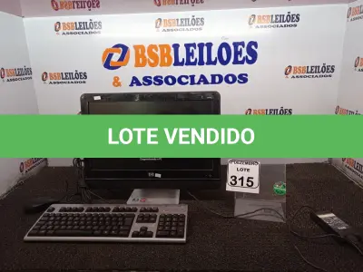 LOTE 315 - 01 ALL IN ONE MARCA HP C/FONTE. (NO ESTADO) ATENÇÃO! FAZER A VISITAÇÃO ANTES DE ARREMATAR, NÃO SABEMOS SE FUNCIONA. LEILÃO NÃO TEM GARANTIA E NEM DEVOLUÇÃO, SUJEITO A POSSÍVEIS AVARIAS VISÍVEIS/OCULTAS E/OU AUSÊNCIA DE COMPONENTES.