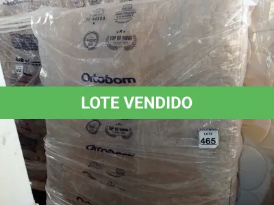 LOTE 465 - 01 COLCHÃO DE CASAL. (NO ESTADO) ATENÇÃO! FAZER A VISITAÇÃO ANTES DE ARREMATAR, NÃO SABEMOS SE FUNCIONA. LEILÃO NÃO TEM GARANTIA E NEM DEVOLUÇÃO, SUJEITO A POSSÍVEIS AVARIAS VISÍVEIS/OCULTAS E/OU AUSÊNCIA DE COMPONENTES.