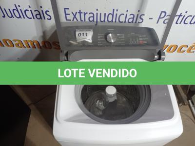 LOTE 011 - 01 MÁQUINA DE LAVAR MARCA BRASTEMP 12KG 220V (WASHER.) (NO ESTADO EM QUE SE ENCONTRA. SUJEITO A AVARIAS OCULTAS/VISÍVEIS.) BF8537E