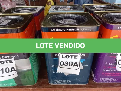 LOTE 030 - 01 LATA DE TINTA BASE COR BRANCO 16L ACRÍLICO PREMIUM MARCA SUVINIL (NO ESTADO, NÃO SABEMOS SE FUNCIONA. LEILÃO NÃO TEM GARANTIA E NEM DEVOLUÇÃO, SUJEITO A POSSÍVEIS AVARIAS VISÍVEIS/OCULTAS E/OU AUSÊNCIA DE COMPONENTES)