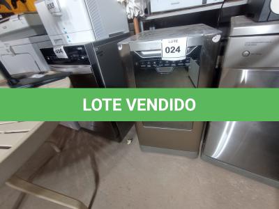 LOTE 024 - 01 MÁQUINA DE LAVAR LOUÇA MARCA ELECTROLUX 220V. (DISHWASHER) (NO ESTADO EM QUE SE ENCONTRA. SUJEITO A AVARIAS OCULTAS/VISÍVEIS.) AV9528R