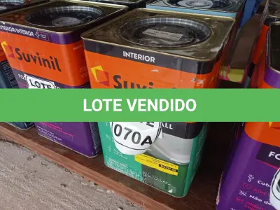 LOTE 070 - 01 LATA DE TINTA COR BRANCO 18L ACRÍLICO MARCA SUVINIL (NO ESTADO, NÃO SABEMOS SE FUNCIONA. LEILÃO NÃO TEM GARANTIA E NEM DEVOLUÇÃO, SUJEITO A POSSÍVEIS AVARIAS VISÍVEIS/OCULTAS E/OU AUSÊNCIA DE COMPONENTES)