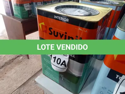 LOTE 110 - 01 LATA DE TINTA COR BRANCO 18L ACRÍLICO MARCA SUVINIL (NO ESTADO, NÃO SABEMOS SE FUNCIONA. LEILÃO NÃO TEM GARANTIA E NEM DEVOLUÇÃO, SUJEITO A POSSÍVEIS AVARIAS VISÍVEIS/OCULTAS E/OU AUSÊNCIA DE COMPONENTES)