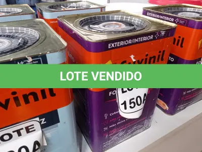 LOTE 150 - 01 LATA DE TINTA BASE COR BRANCO 16L ACRÍLICO PREMIUM MARCA SUVINIL (NO ESTADO, NÃO SABEMOS SE FUNCIONA. LEILÃO NÃO TEM GARANTIA E NEM DEVOLUÇÃO, SUJEITO A POSSÍVEIS AVARIAS VISÍVEIS/OCULTAS E/OU AUSÊNCIA DE COMPONENTES)