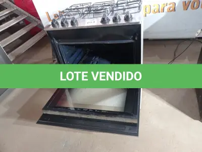 LOTE 013 - 01 FOGÃO MARCA BRASTEMP 05 BOCAS BIVOLT. (RANGE) (NO ESTADO EM QUE SE ENCONTRA. SUJEITO A AVARIAS OCULTAS/VISÍVEIS.) BH1568N