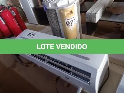 LOTE 077 - 01 KIT AR-CONDICIONADO MIDEA 22000 BTUS (NO ESTADO, NÃO SABEMOS SE FUNCIONA. LEILÃO NÃO TEM GARANTIA E NEM DEVOLUÇÃO, SUJEITO A POSSÍVEIS AVARIAS VISÍVEIS/OCULTAS E/OU AUSÊNCIA DE COMPONENTES)