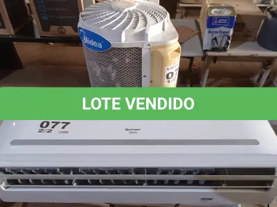 LOTE 077 - 01 KIT AR-CONDICIONADO MIDEA 22000 BTUS (NO ESTADO, NÃO SABEMOS SE FUNCIONA. LEILÃO NÃO TEM GARANTIA E NEM DEVOLUÇÃO, SUJEITO A POSSÍVEIS AVARIAS VISÍVEIS/OCULTAS E/OU AUSÊNCIA DE COMPONENTES)