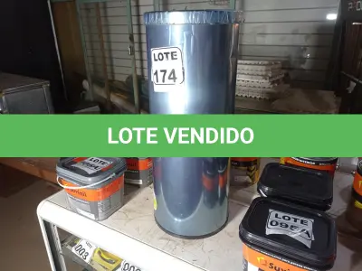 LOTE 174 - 01 LIXEIRA EM INOX TAMANHO M MARCA PURIMAX (NO ESTADO, NÃO SABEMOS SE FUNCIONA. LEILÃO NÃO TEM GARANTIA E NEM DEVOLUÇÃO, SUJEITO A POSSÍVEIS AVARIAS VISÍVEIS/OCULTAS E/OU AUSÊNCIA DE COMPONENTES)