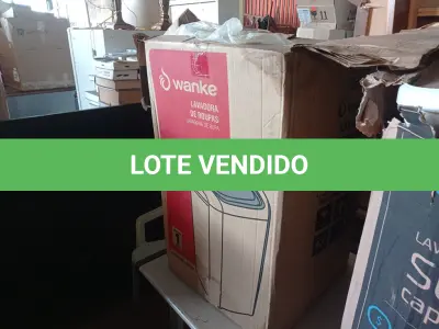 LOTE 106 - 01 - LAVADORA WANKE 10KG 110V (NO ESTADO, NÃO SABEMOS SE FUNCIONA. LEILÃO NÃO TEM GARANTIA E NEM DEVOLUÇÃO, SUJEITO A POSSÍVEIS AVARIAS VISÍVEIS/OCULTAS E/OU AUSÊNCIA DE COMPONENTES)