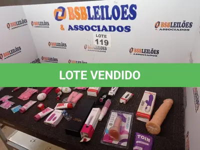 LOTE 119 - 36 – ITENS SEXY SHOP DIVERSOS (NO ESTADO, NÃO SABEMOS SE FUNCIONA. LEILÃO NÃO TEM GARANTIA E NEM DEVOLUÇÃO, SUJEITO A POSSÍVEIS AVARIAS VISÍVEIS/OCULTAS E/OU AUSÊNCIA DE COMPONENTES)
