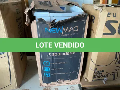 LOTE 025 - 01 - LAVADORA NEWMAQ 16KG 110V (NO ESTADO, NÃO SABEMOS SE FUNCIONA. LEILÃO NÃO TEM GARANTIA E NEM DEVOLUÇÃO, SUJEITO A POSSÍVEIS AVARIAS VISÍVEIS/OCULTAS E/OU AUSÊNCIA DE COMPONENTES)