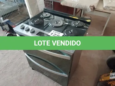 LOTE 125 - 01 - FOGÃO BRASTEMP 5 BOCAS DUPLO FORNO COR INOX (NO ESTADO, NÃO SABEMOS SE FUNCIONA. LEILÃO NÃO TEM GARANTIA E NEM DEVOLUÇÃO, SUJEITO A POSSÍVEIS AVARIAS VISÍVEIS/OCULTAS E/OU AUSÊNCIA DE COMPONENTES)