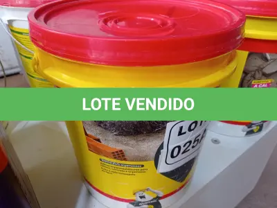LOTE 025 - 01 BALDE DE ADITIVO IMPERMEABILIZANTE P/ARGAMASSA MARCA QUARTZOLIT 18L (NO ESTADO, NÃO SABEMOS SE FUNCIONA. LEILÃO NÃO TEM GARANTIA E NEM DEVOLUÇÃO, SUJEITO A POSSÍVEIS AVARIAS VISÍVEIS/OCULTAS E/OU AUSÊNCIA DE COMPONENTES)