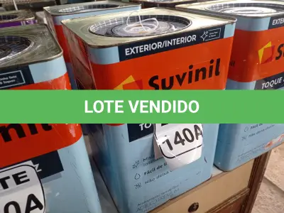 LOTE 140 - 01 LATA DE TINTA BASE COR BRANCO 16L ACRÍLICO PREMIUM MARCA SUVINIL (NO ESTADO, NÃO SABEMOS SE FUNCIONA. LEILÃO NÃO TEM GARANTIA E NEM DEVOLUÇÃO, SUJEITO A POSSÍVEIS AVARIAS VISÍVEIS/OCULTAS E/OU AUSÊNCIA DE COMPONENTES)