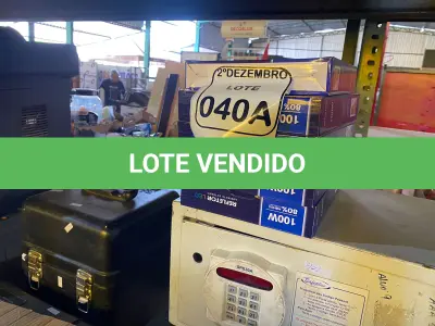 LOTE 040 - 05 REFLETORES LED AMBIENTE EXTERNO 100W. (NOVO) (NO ESTADO) ATENÇÃO! FAZER A VISITAÇÃO ANTES DE ARREMATAR, NÃO SABEMOS SE FUNCIONA. LEILÃO NÃO TEM GARANTIA E NEM DEVOLUÇÃO, SUJEITO A POSSÍVEIS AVARIAS VISÍVEIS/OCULTAS E/OU AUSÊNCIA DE COMPONENTES.