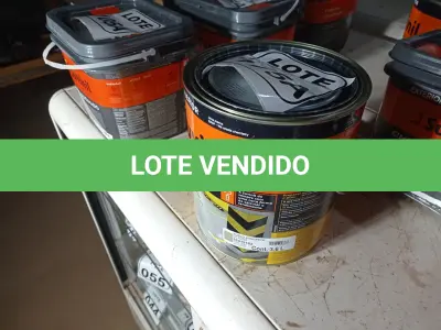 LOTE 175 - 01 LATA DE TINTA ACRÍLICA NA COR FOSCO CONCRETO MARCA SUVINIL 3,6L (NO ESTADO, NÃO SABEMOS SE FUNCIONA. LEILÃO NÃO TEM GARANTIA E NEM DEVOLUÇÃO, SUJEITO A POSSÍVEIS AVARIAS VISÍVEIS/OCULTAS E/OU AUSÊNCIA DE COMPONENTES)