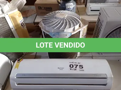 LOTE 075 - 01 KIT AR-CONDICIONADO MIDEA 18000 BTUS (NO ESTADO, NÃO SABEMOS SE FUNCIONA. LEILÃO NÃO TEM GARANTIA E NEM DEVOLUÇÃO, SUJEITO A POSSÍVEIS AVARIAS VISÍVEIS/OCULTAS E/OU AUSÊNCIA DE COMPONENTES)