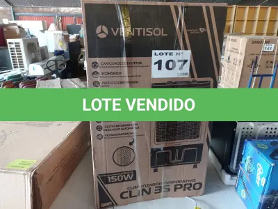 LOTE 107 - 01 - CLIMATIZADOR VENTISOL CLIR35PRO 35 LITROS 110V (NO ESTADO, NÃO SABEMOS SE FUNCIONA. LEILÃO NÃO TEM GARANTIA E NEM DEVOLUÇÃO, SUJEITO A POSSÍVEIS AVARIAS VISÍVEIS/OCULTAS E/OU AUSÊNCIA DE COMPONENTES)