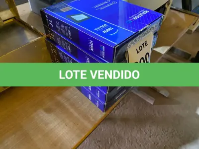 LOTE 200 - 05 REFLETORES LED AMBIENTE EXTERNO 100W. (NOVO), (NO ESTADO) ATENÇÃO! FAZER A VISITAÇÃO ANTES DE ARREMATAR, NÃO SABEMOS SE FUNCIONA. LEILÃO NÃO TEM GARANTIA E NEM DEVOLUÇÃO, SUJEITO A POSSÍVEIS AVARIAS VISÍVEIS/OCULTAS E/OU AUSÊNCIA DE COMPONENTES.