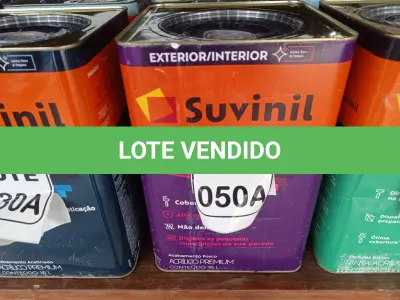 LOTE 050 - 01 LATA DE TINTA BASE COR BRANCO 16L ACRÍLICO PREMIUM MARCA SUVINIL (NO ESTADO, NÃO SABEMOS SE FUNCIONA. LEILÃO NÃO TEM GARANTIA E NEM DEVOLUÇÃO, SUJEITO A POSSÍVEIS AVARIAS VISÍVEIS/OCULTAS E/OU AUSÊNCIA DE COMPONENTES)