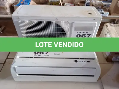LOTE 067 - 01 KIT AR-CONDICIONADO CONSUL 9000 BTUS (NO ESTADO, NÃO SABEMOS SE FUNCIONA. LEILÃO NÃO TEM GARANTIA E NEM DEVOLUÇÃO, SUJEITO A POSSÍVEIS AVARIAS VISÍVEIS/OCULTAS E/OU AUSÊNCIA DE COMPONENTES)