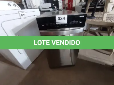 LOTE 034 - 01 MÁQUINA DE LAVAR LOUÇA MARCA BRASTEMP 220V. (DISHWASHER) (NO ESTADO EM QUE SE ENCONTRA. SUJEITO A AVARIAS OCULTAS/VISÍVEIS.) BF8667Y