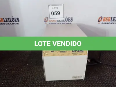 LOTE 059 - 01 ESTABILIZADOR (STABILIZER). (NO ESTADO EM QUE SE ENCONTRA. SUJEITO A AVARIAS OCULTAS/VISÍVEIS.)