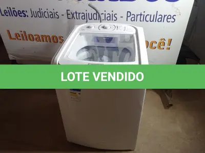 LOTE 044 - 01 LAVADORA ELECTROLUX 15KG 220V(WASHER). (NO ESTADO EM QUE SE ENCONTRA. SUJEITO A AVARIAS OCULTAS/VISÍVEIS.) BH1500X